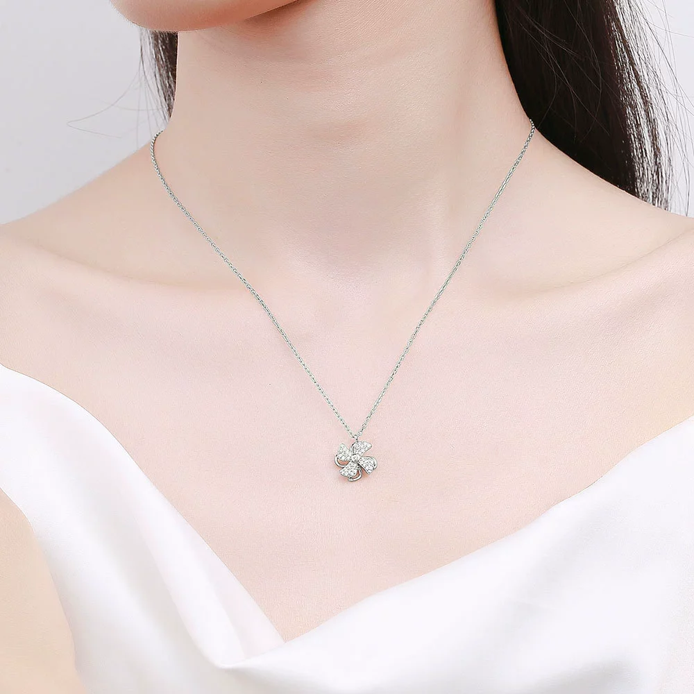 Wholesale Windmill Necklace 925 Sterling Silver Rotatable Pendant Cross Chain Electroplating Original Design - Image 2
