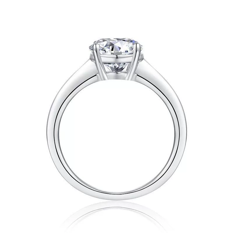 Wholesale Women's 925 Sterling Silver Geometric Moissanite Inlaid Fashion Ring - Image 3