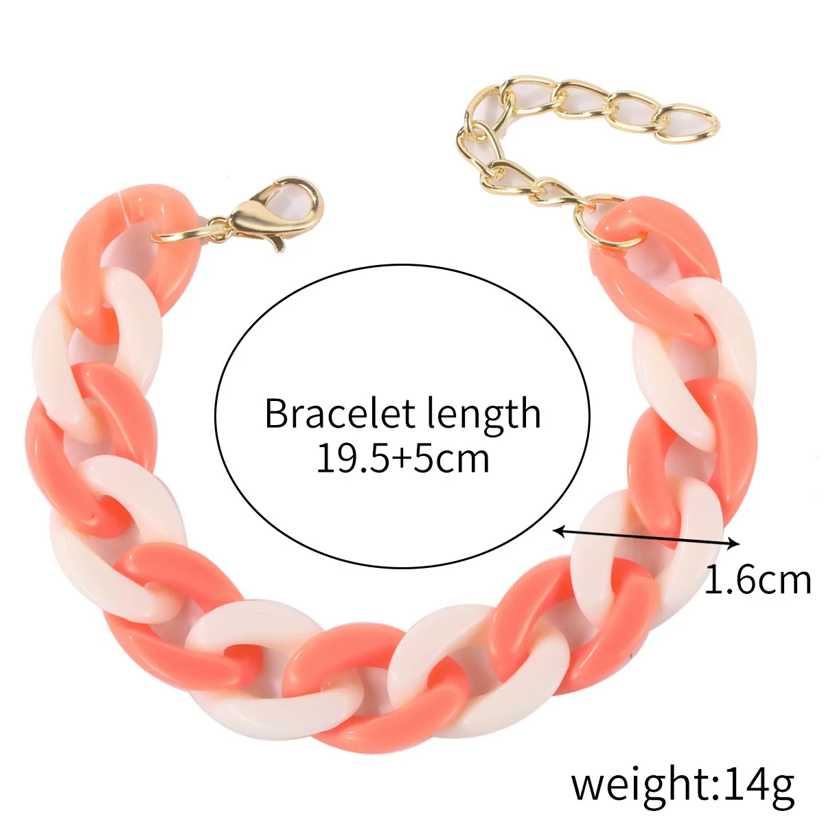 Wholesale Women's Acrylic Heartshaped Beaded Bracelet With Geometric And Floral Patterns And Polishing Treatment - Image 14