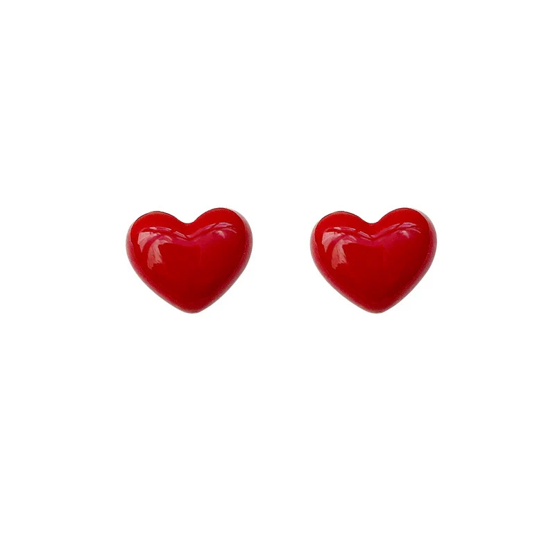 Wholesale Women's Alloy 925 Silver Electroplated Geometric Heart Shape Earrings - Image 5