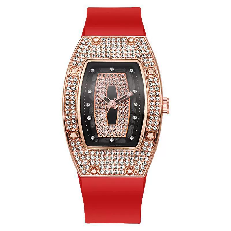 Wholesale Women's Alloy And Stainless Steel Barrelshaped Quartz Watch With Diamond Set And Fashion Style - Image 5