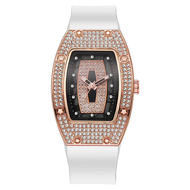 Wholesale Women's Alloy And Stainless Steel Barrelshaped Quartz Watch With Diamond Set And Fashion Style - Image 7