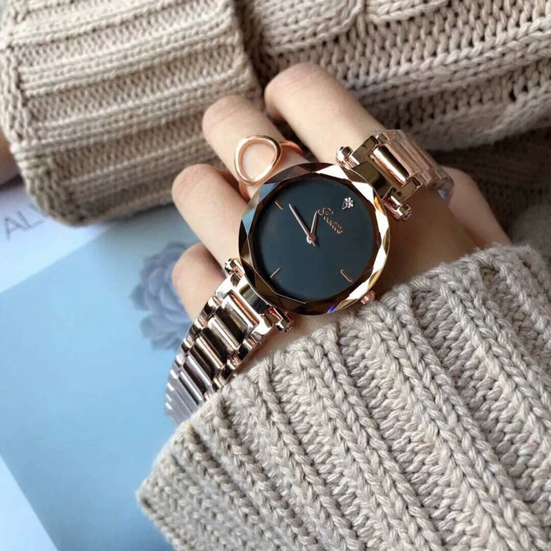 Wholesale Women's Alloy Case Stainless Steel Band Round Dial Leisure Style Watch - Image 2