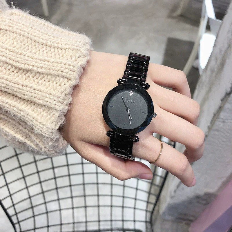 Wholesale Women's Alloy Case Stainless Steel Band Round Dial Leisure Style Watch - Image 5