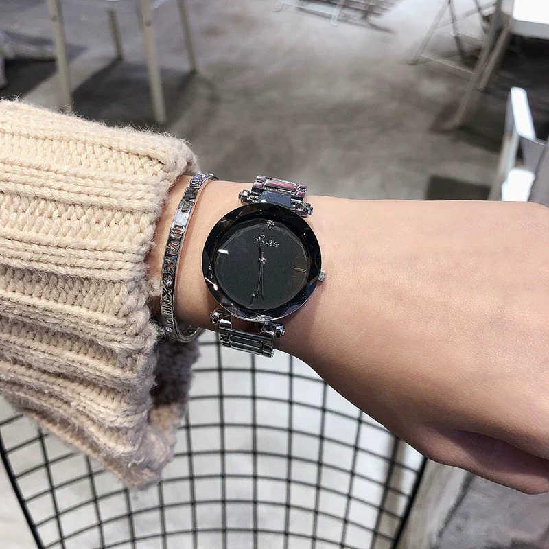 Wholesale Women's Alloy Case Stainless Steel Band Round Dial Leisure Style Watch - Image 6