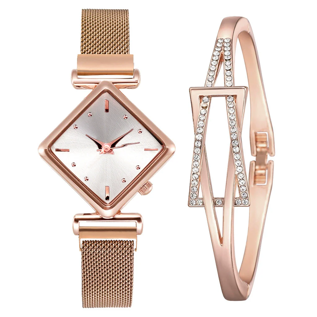Wholesale Women's Alloy Fashion Watch Set With Round Dial And Textile Strap - Image 13