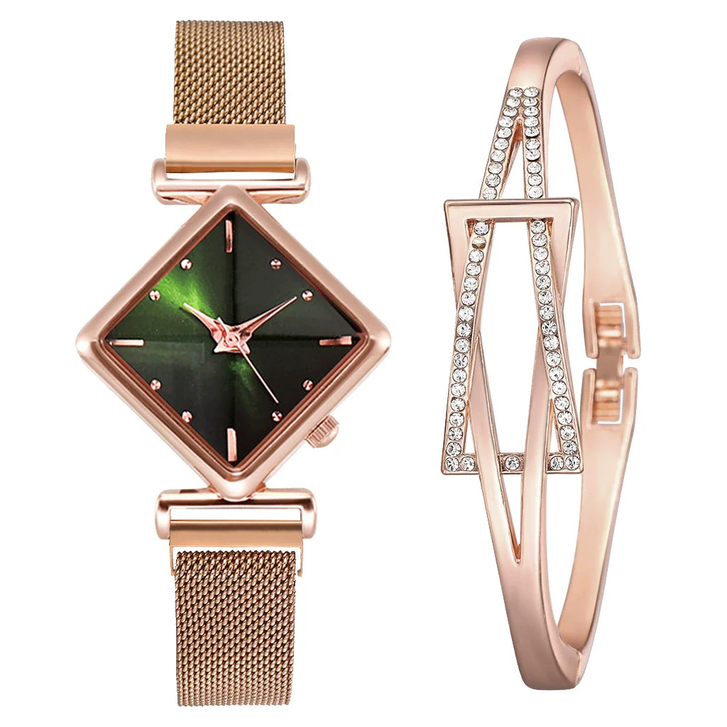 Wholesale Women's Alloy Fashion Watch Set With Round Dial And Textile Strap - Image 14