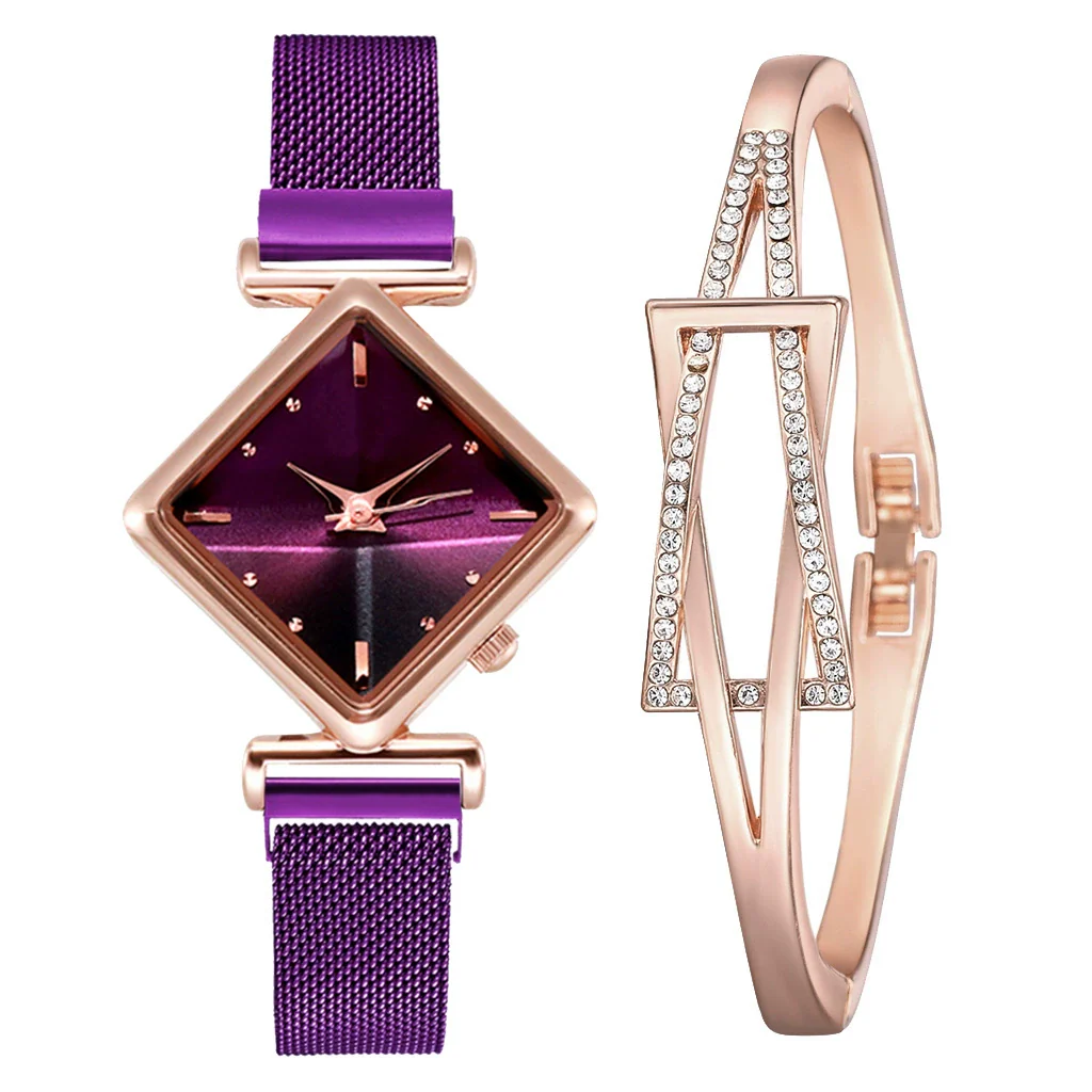 Wholesale Women's Alloy Fashion Watch Set With Round Dial And Textile Strap - Image 15