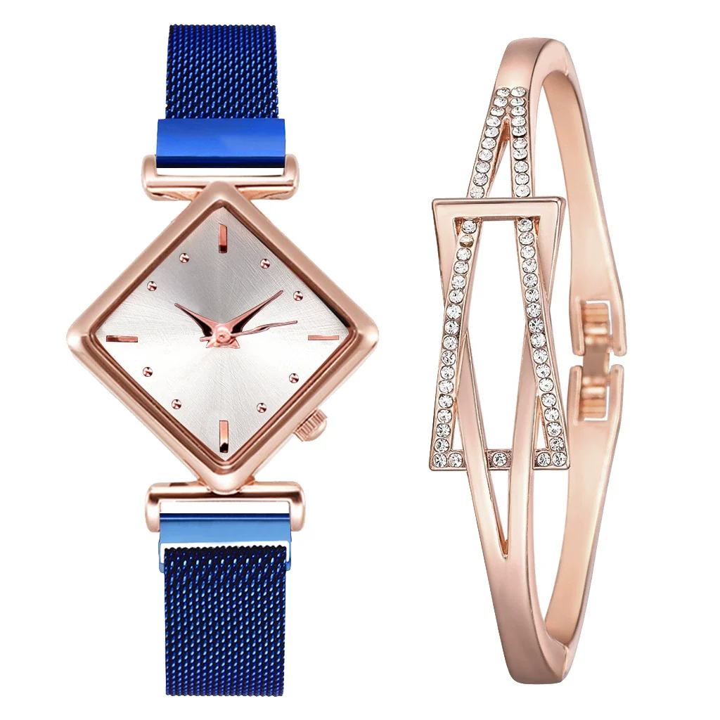 Wholesale Women's Alloy Fashion Watch Set With Round Dial And Textile Strap - Image 16