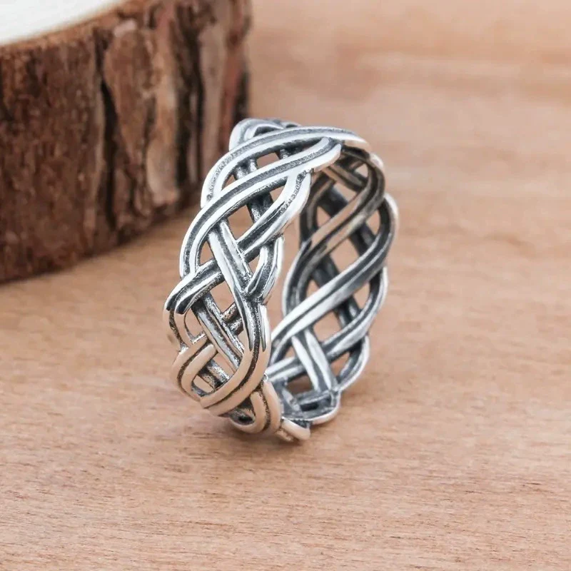 Wholesale Women's Alloy Geometric Antique Old Ring Goldplated Jewelry - Image 3