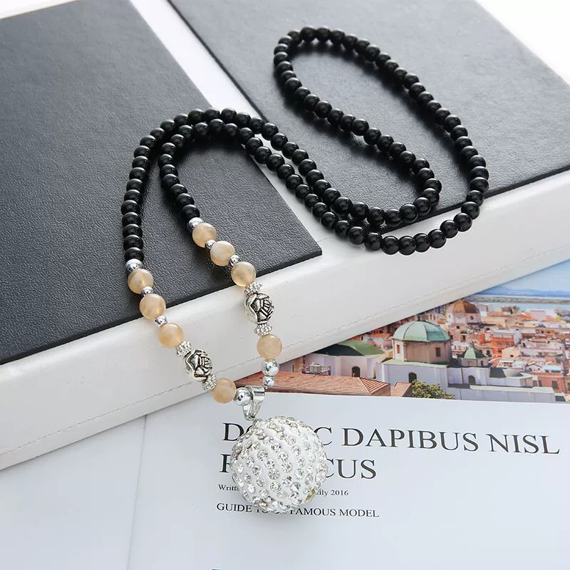 Wholesale Women's Alloy Necklace With Goldplated Artificial Gemstones And Semiprecious Stones Drop Shape Pendant For Autumn And Winter Electroplated Design - Image 11