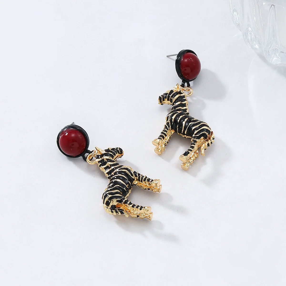 Wholesale Women's Alloy Oil Drop Animal Zodiac Pendant Earrings Fashion Retro Style - Image 2