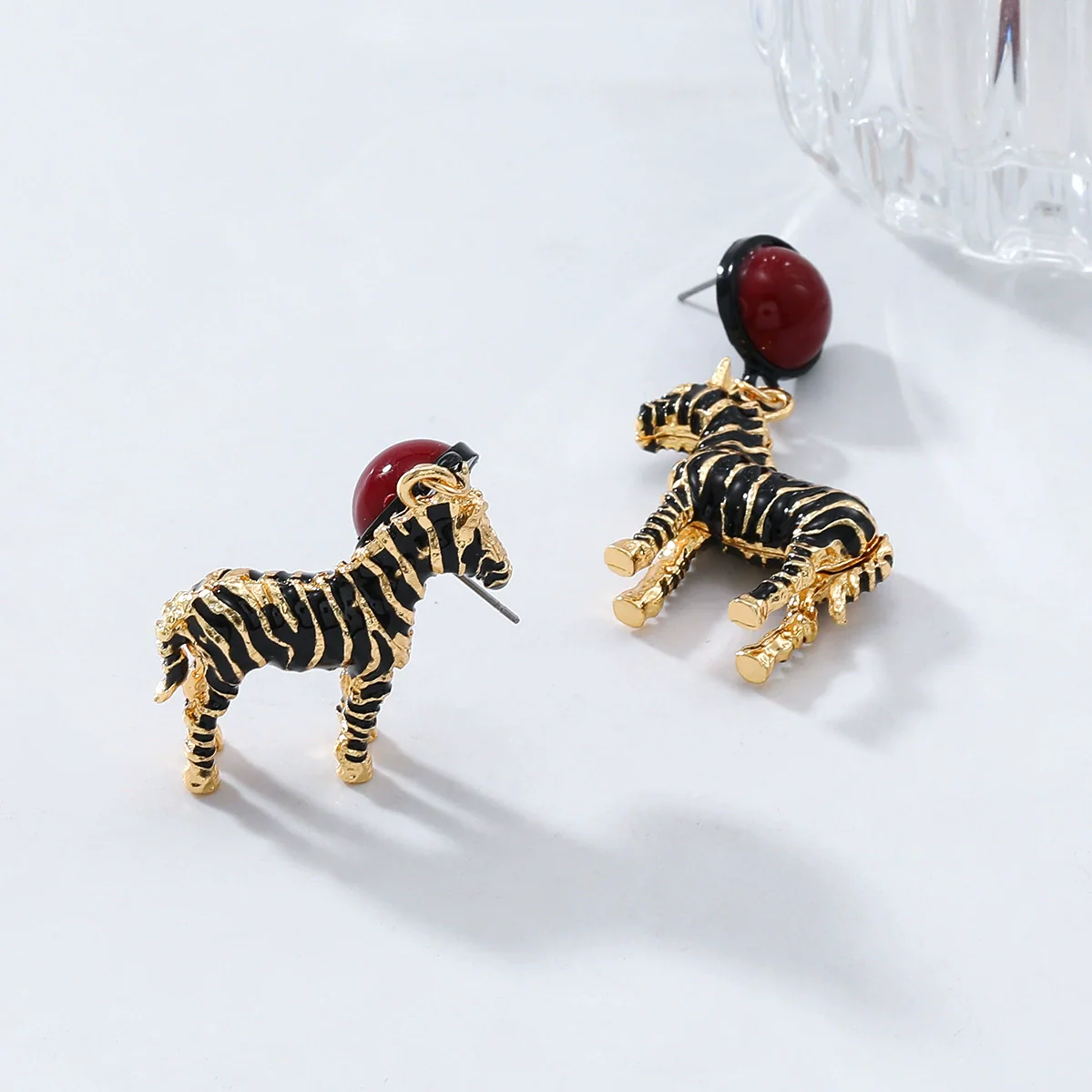 Wholesale Women's Alloy Oil Drop Animal Zodiac Pendant Earrings Fashion Retro Style - Image 3