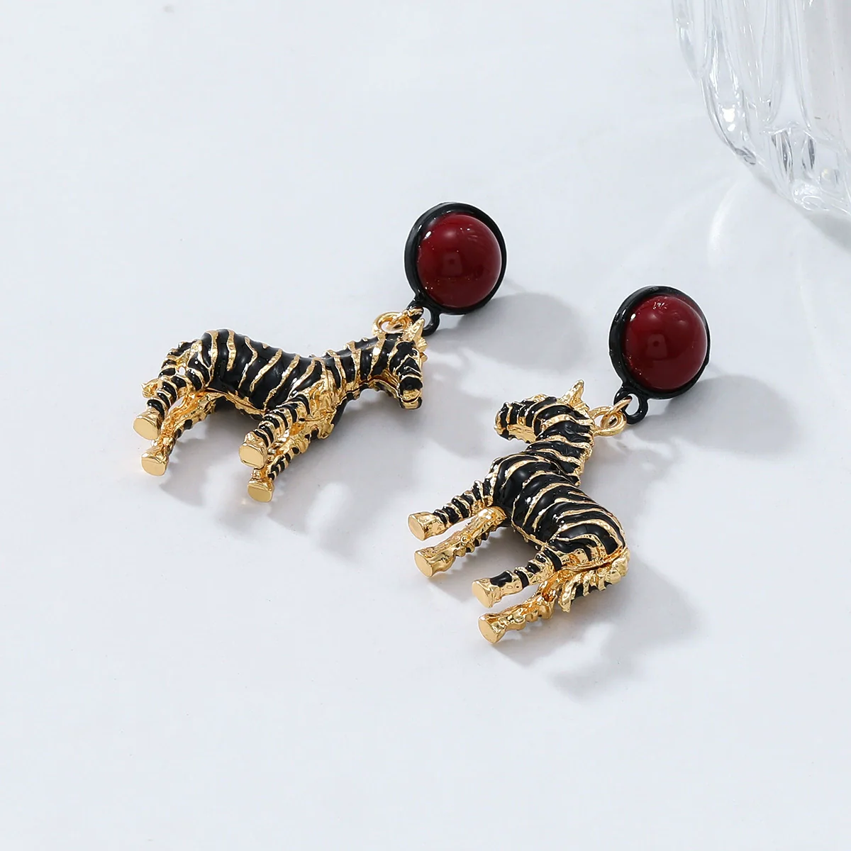 Wholesale Women's Alloy Oil Drop Animal Zodiac Pendant Earrings Fashion Retro Style - Image 4