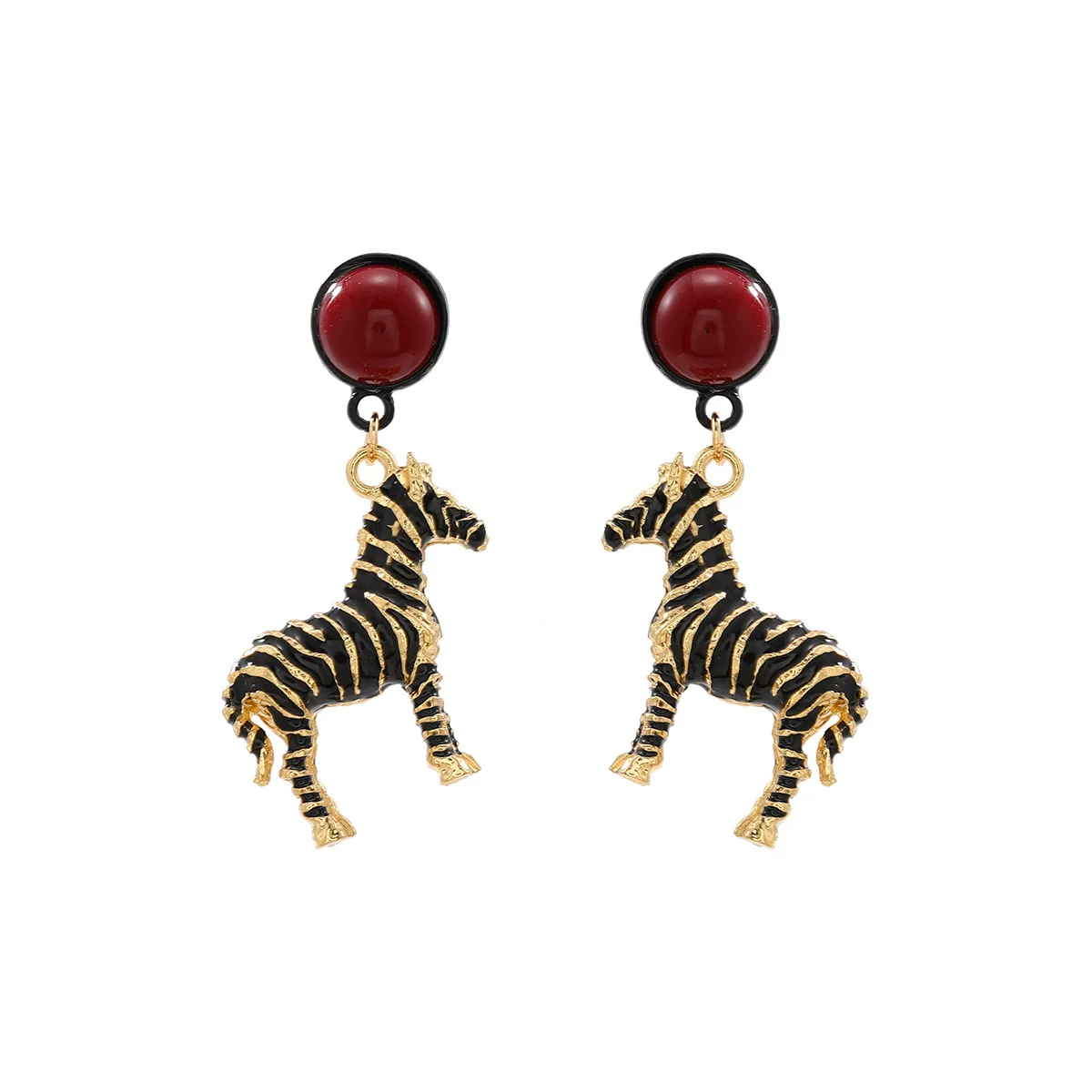 Wholesale Women's Alloy Oil Drop Animal Zodiac Pendant Earrings Fashion Retro Style - Image 5