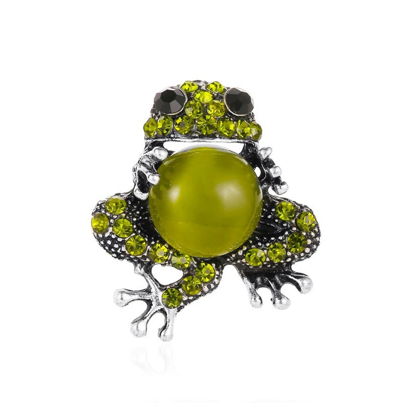 Wholesale Women's Alloy Pet Jewelry With Frog Pattern And Corn Chain Electroplated Earrings And Necklace - Image 8