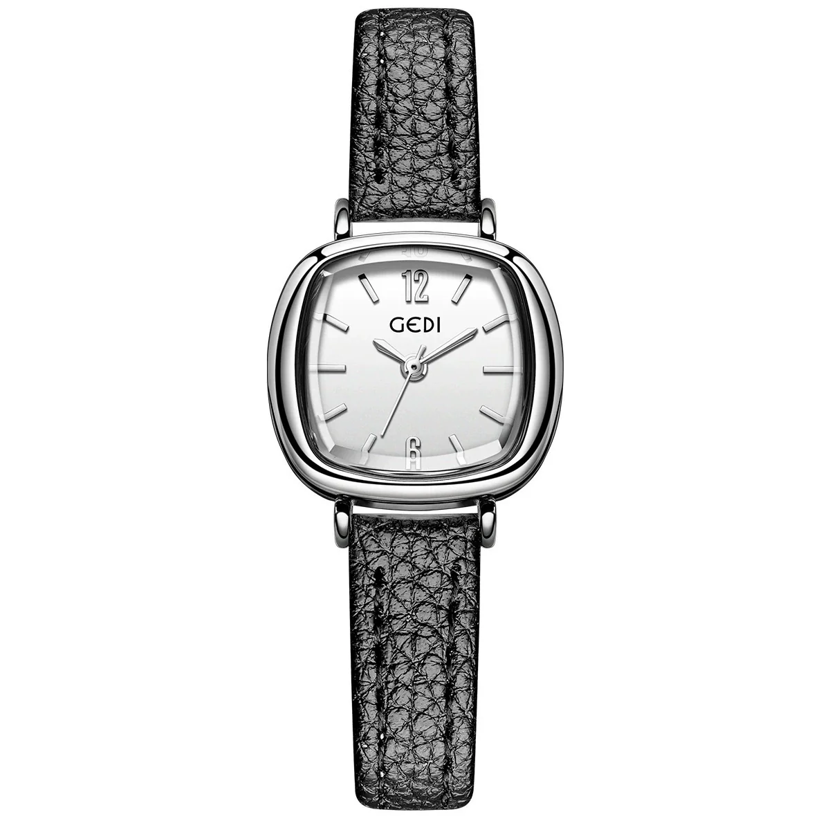 Wholesale Women's Alloy Super Fiber Strap Square Dial Quartz Watch In Retro Style - Image 9