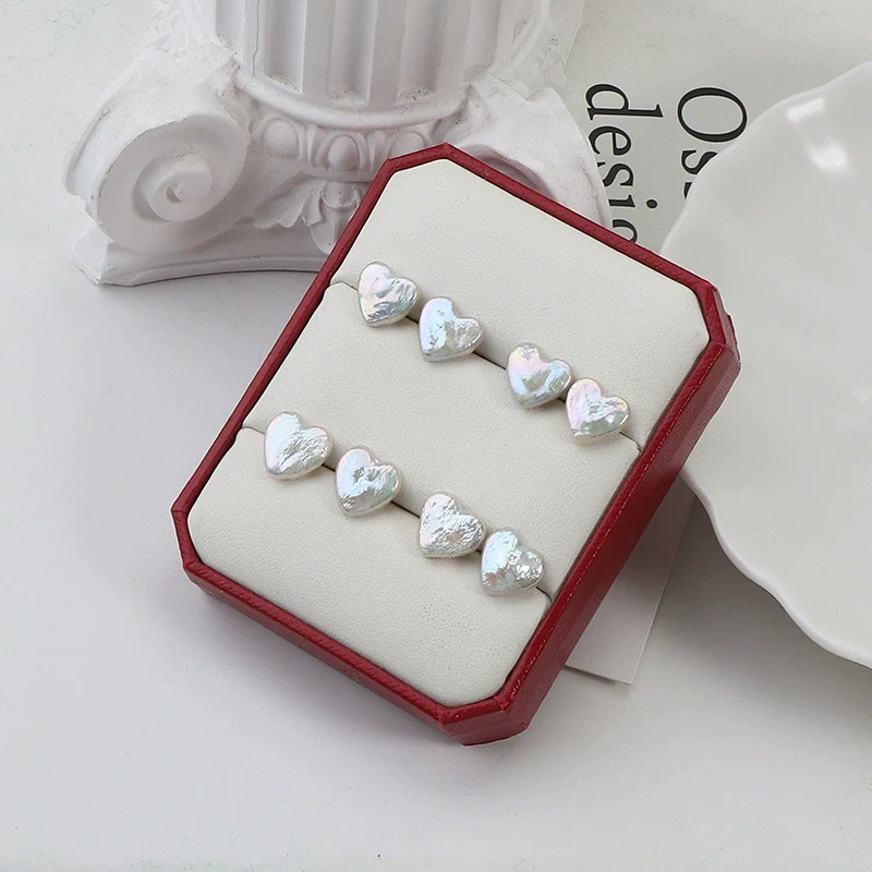 Wholesale Women's Baroque Style 925 Silver Freshwater Pearl Earrings With Special Shape - Image 2