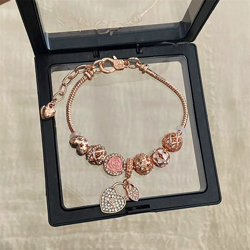 Wholesale Women's Beaded Bracelet With Flower Pattern Mixed Material Electroplated - Image 16