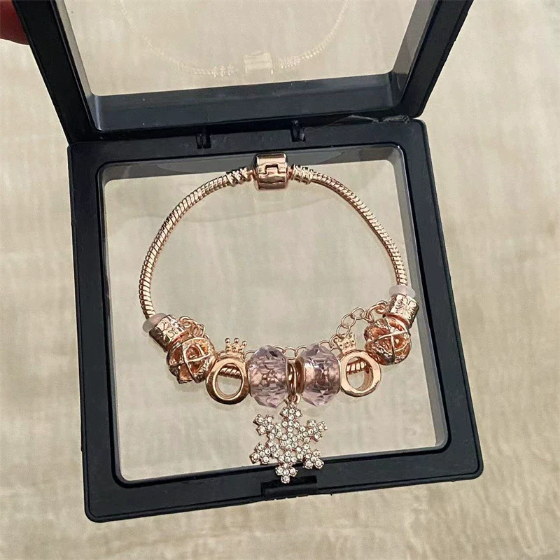 Wholesale Women's Beaded Bracelet With Flower Pattern Mixed Material Electroplated - Image 21