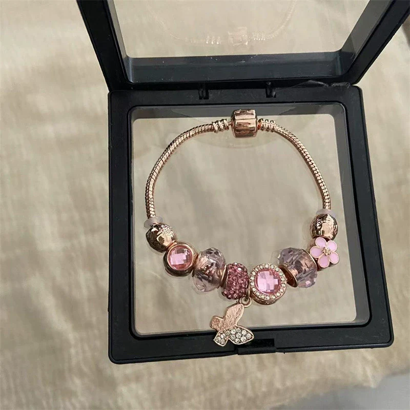 Wholesale Women's Beaded Bracelet With Flower Pattern Mixed Material Electroplated - Image 22