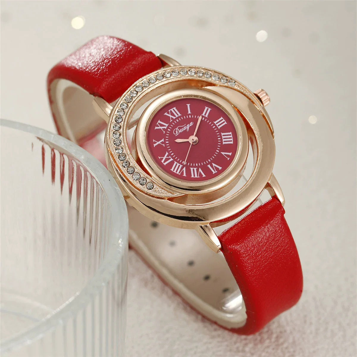 Wholesale Women's Belt Quartz Watch Alloy Case Pu Strap Stainless Steel Buckle Round Dial - Image 10
