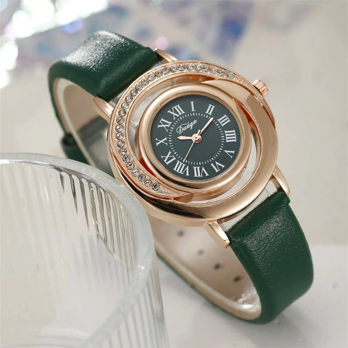 Wholesale Women's Belt Quartz Watch Alloy Case Pu Strap Stainless Steel Buckle Round Dial - Image 11