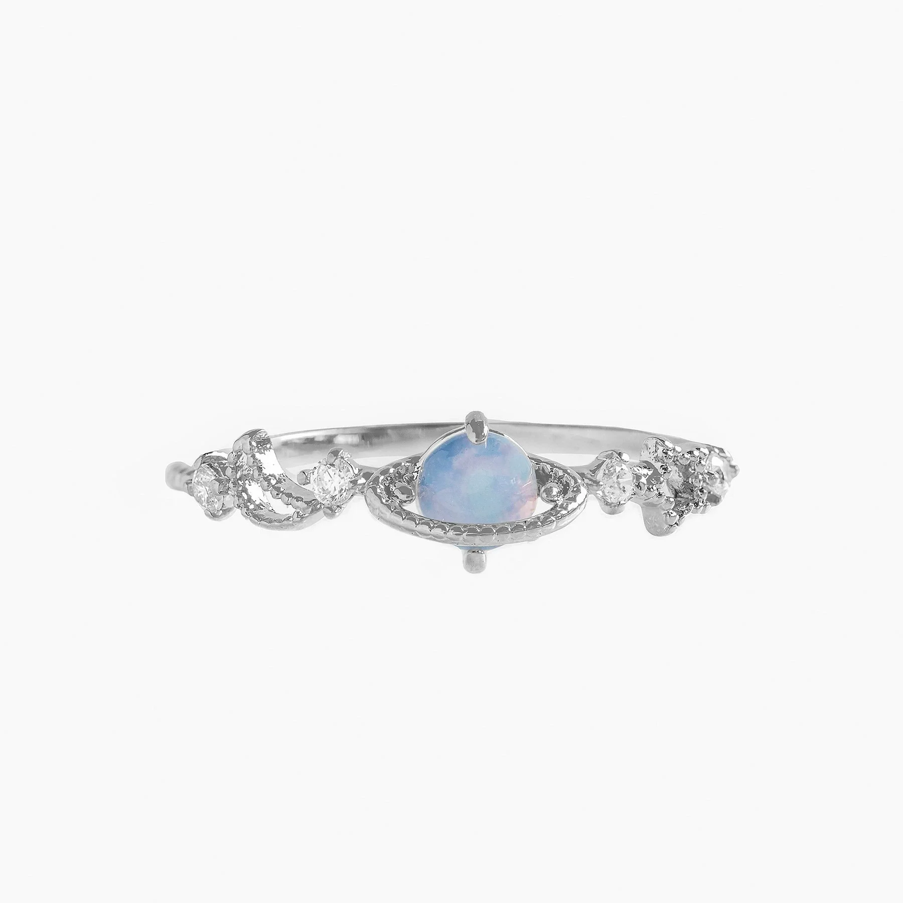 Wholesale Women's Brass Star Pattern Electroplated Planet Ring Fashion Jewelry - Image 7