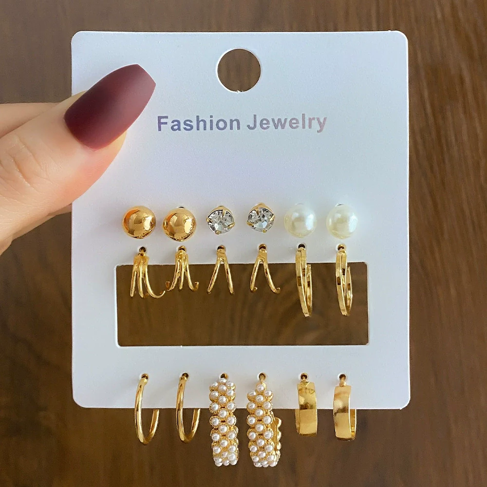 Wholesale Women's Cartoon Animal Style Alloy And Stainless Steel Geometric Carved Snake Shaped Butterfly Earrings Set - Image 26