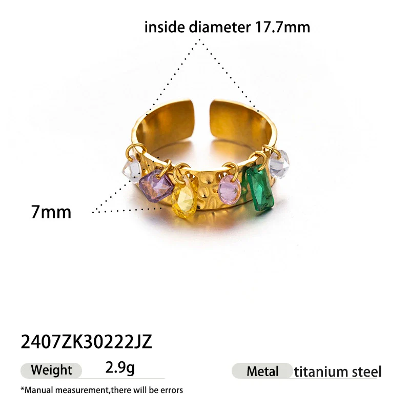 Wholesale Women's Cartoon Character Titanium Steel Electroplated Open Ring Fashion Jewelry - Image 5