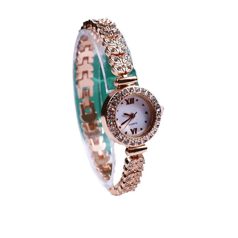 Wholesale Women's Casual Square Metal Alloy Stainless Steel Bracelet Watch With Diamond Inlay - Image 5