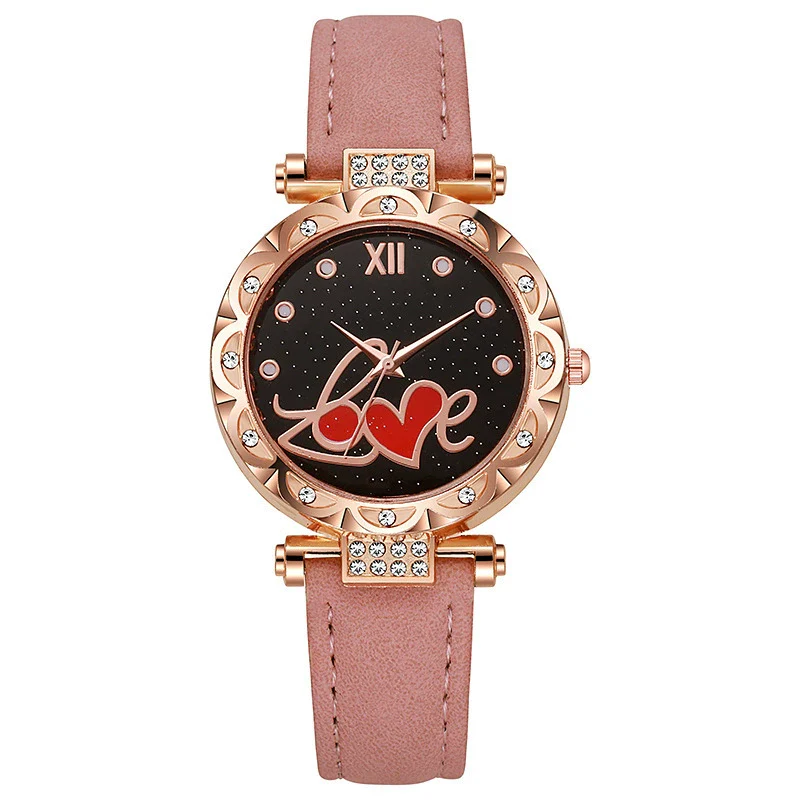 Wholesale Women's Casual Student Quartz Belt Watch Plastic Case Imitation Leather Strap Stainless Steel Buckle Round Dial - Image 7