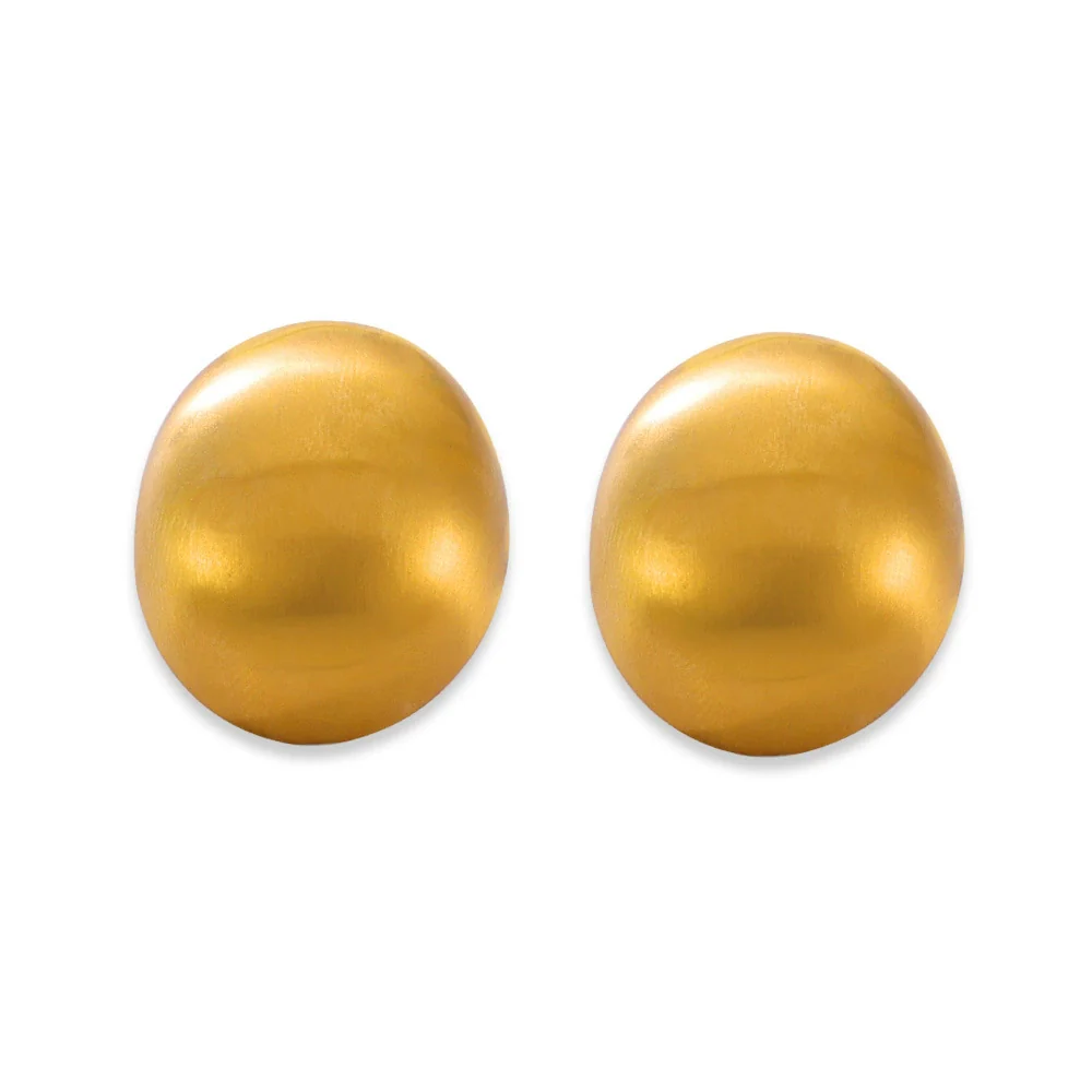 Wholesale Women's Cold Chic Geometric Oval Titanium Steel Electroplated Earrings Fashion Ear Jewelry - Image 8