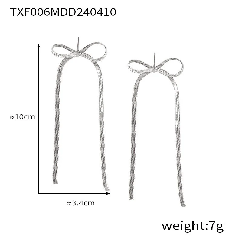 Wholesale Women's Cold Style Jewelry Set With Butterfly Dragonfly Insect Patterns Bow Design Pendant And Clavicle Chain Made Of Titanium Steel Electroplated - Image 8