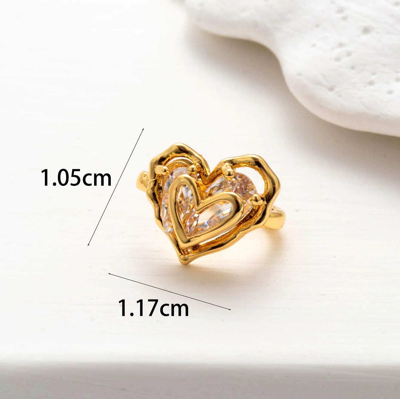Wholesale Women's Copper Butterfly Cartilage Ear Clip Microinlaid Zircon Geometric Electroplated - Image 10