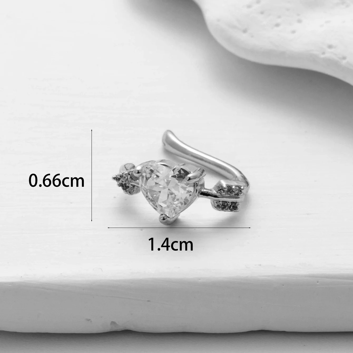 Wholesale Women's Copper Butterfly Cartilage Ear Clip Microinlaid Zircon Geometric Electroplated - Image 13