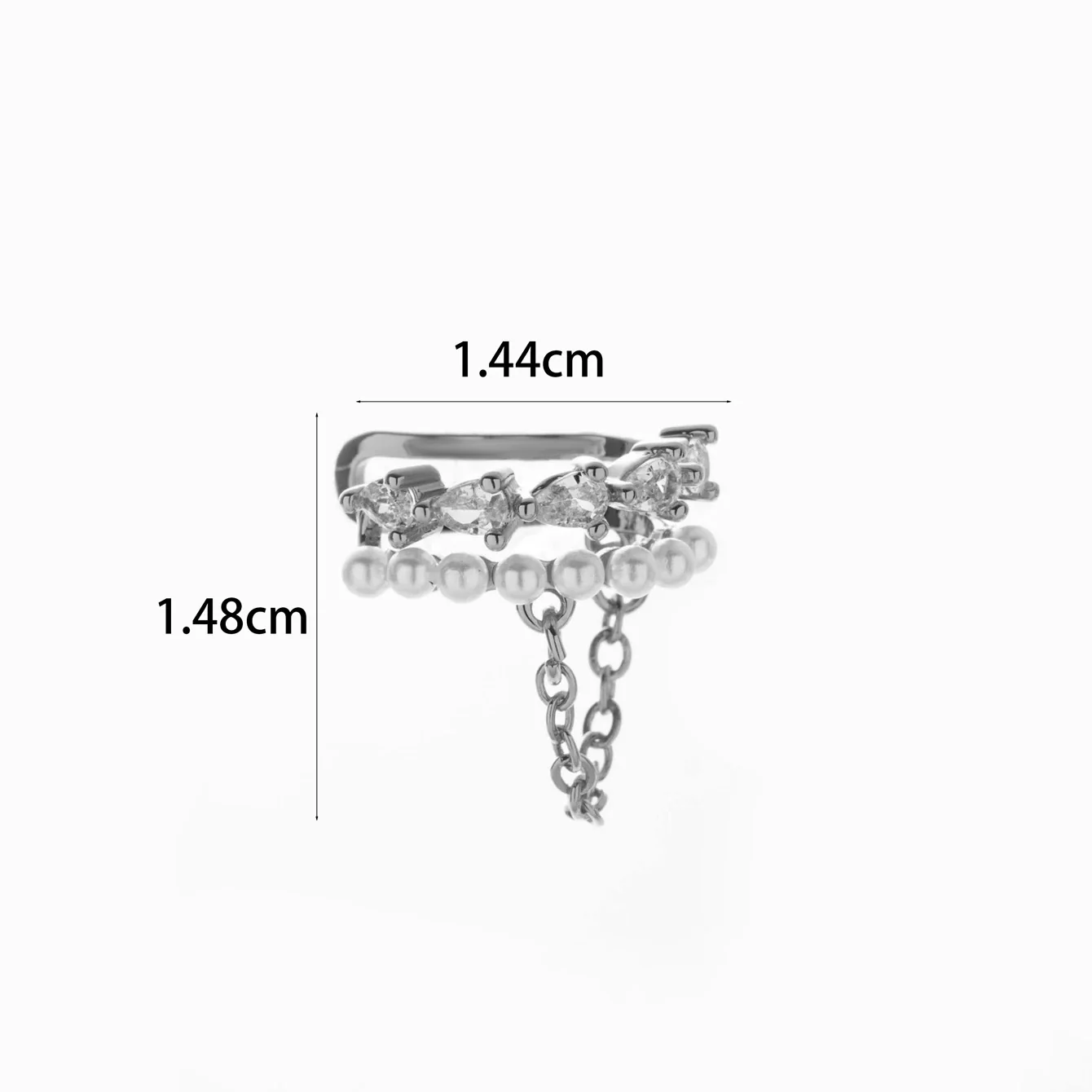 Wholesale Women's Copper Butterfly Cartilage Ear Clip Microinlaid Zircon Geometric Electroplated - Image 17