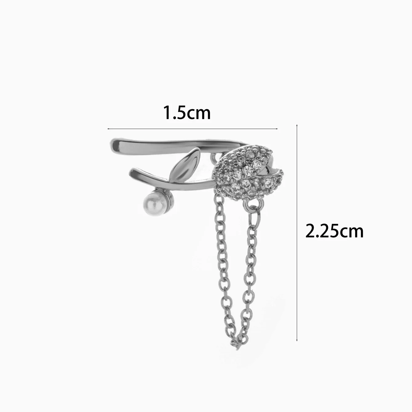 Wholesale Women's Copper Butterfly Cartilage Ear Clip Microinlaid Zircon Geometric Electroplated - Image 19