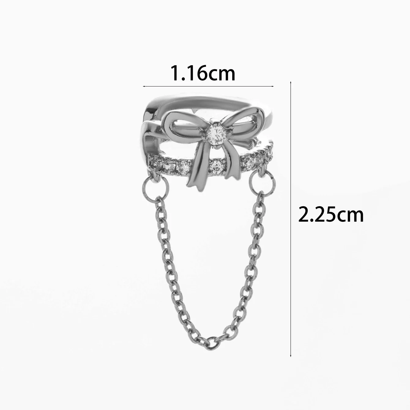 Wholesale Women's Copper Butterfly Cartilage Ear Clip Microinlaid Zircon Geometric Electroplated - Image 21