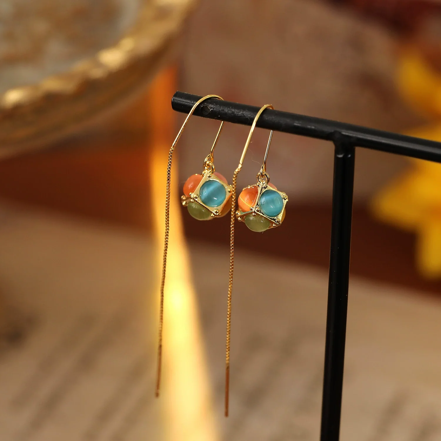 Wholesale Women's Copper Geometric Earrings With Electroplating Fashion Style - Image 3