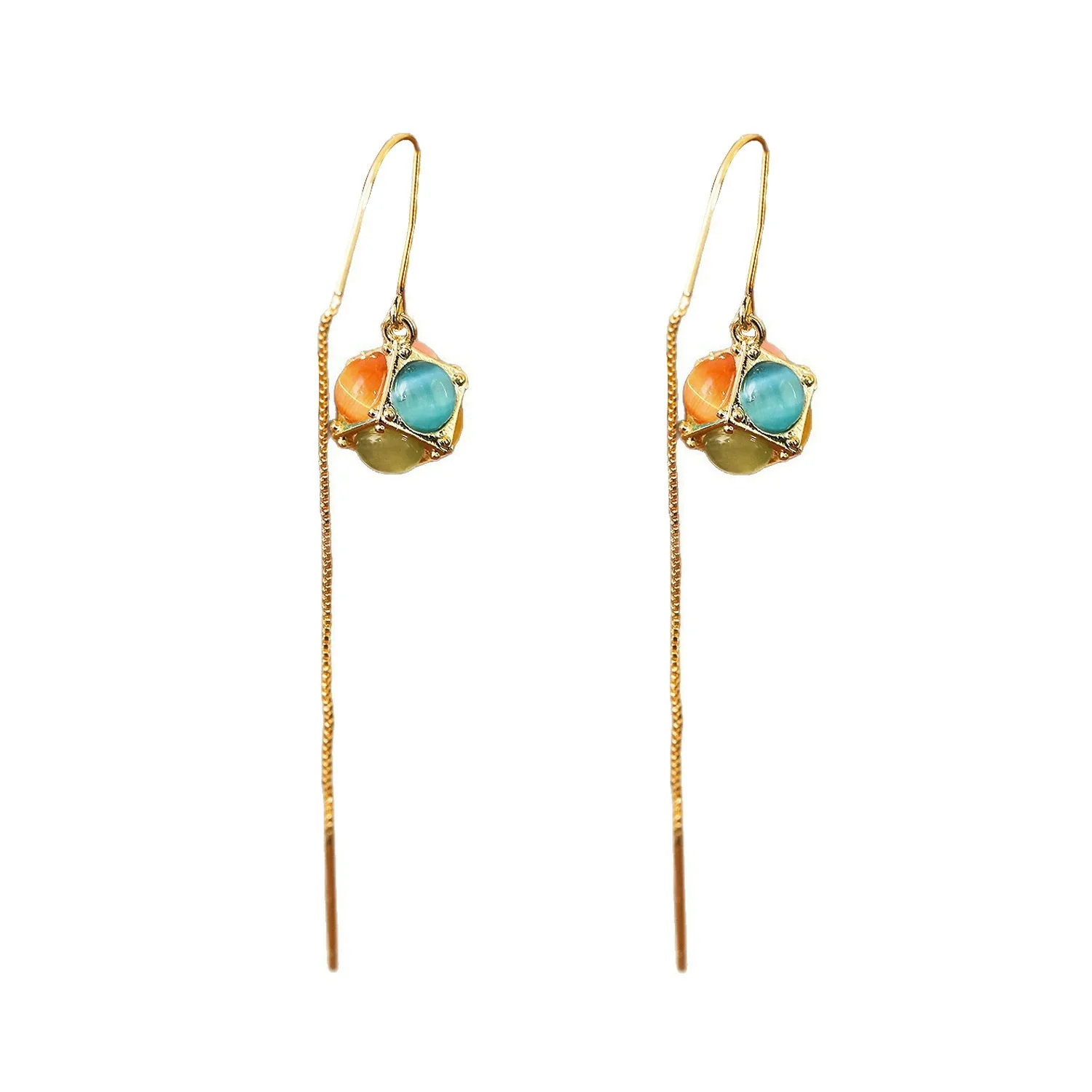 Wholesale Women's Copper Geometric Earrings With Electroplating Fashion Style - Image 5