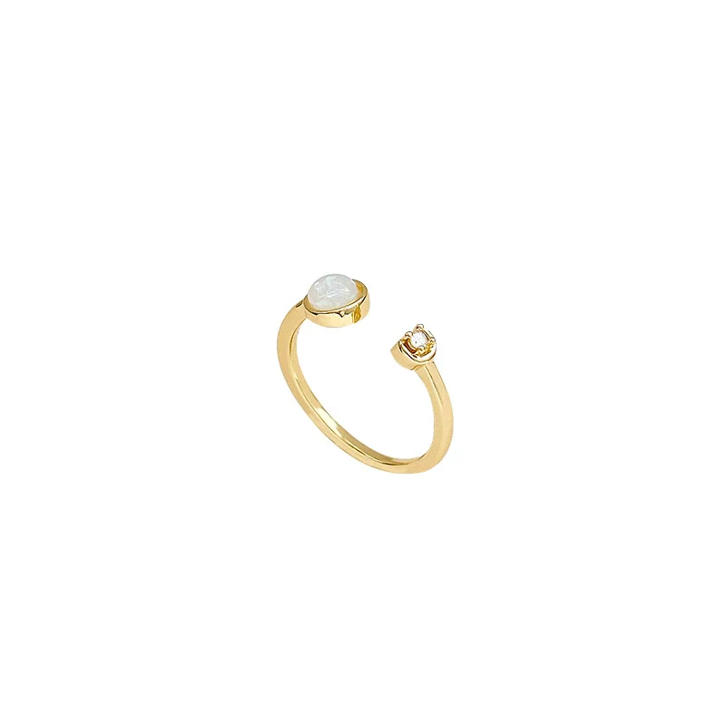 Wholesale Women's Copper Geometric Open Ring With Electroplating Retro Style - Image 5