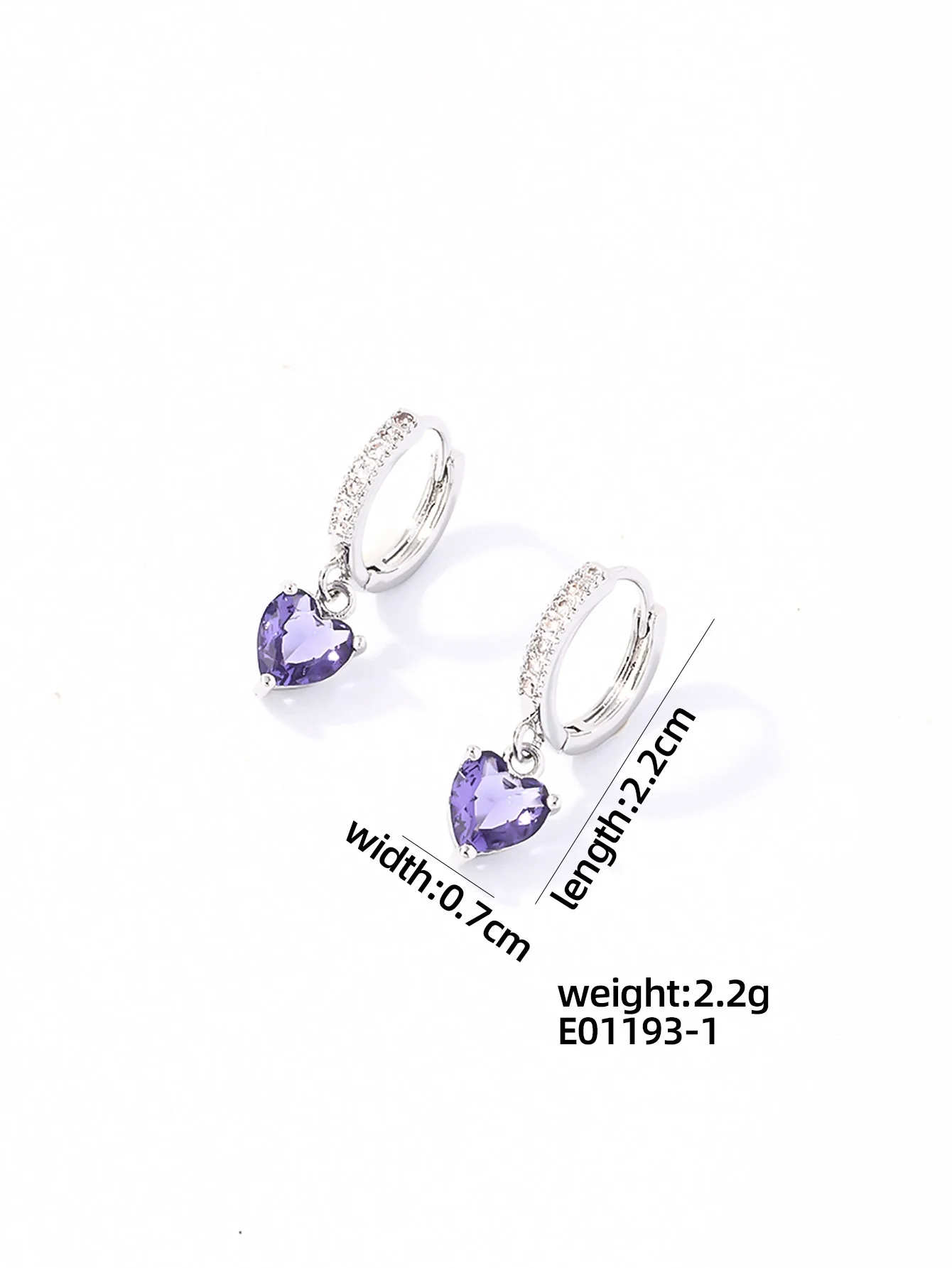 Wholesale Women's Copper Geometric Rhinestone Pendant Earrings With Diamond Design And Natural Style - Image 10