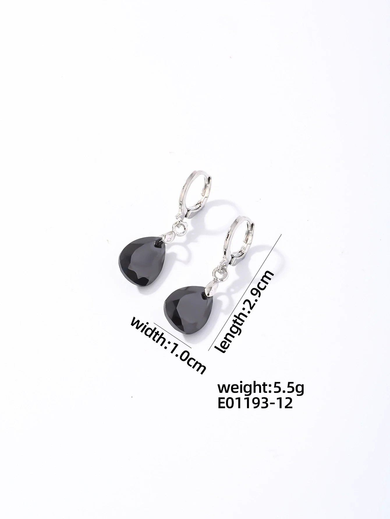 Wholesale Women's Copper Geometric Rhinestone Pendant Earrings With Diamond Design And Natural Style - Image 6