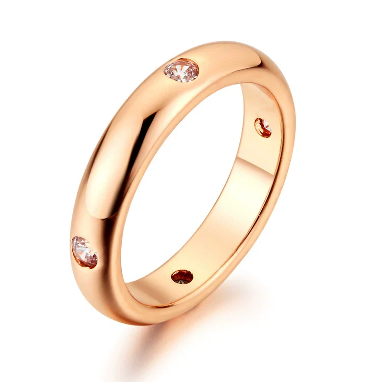 Wholesale Women's Copper Geometric Ring With Electroplating Process - Image 6