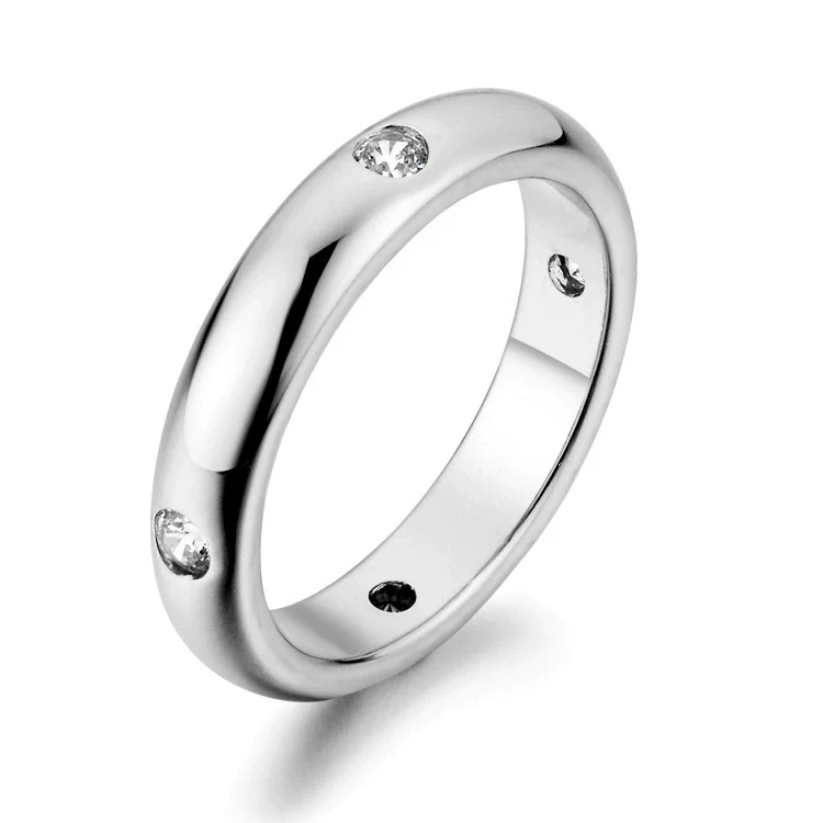 Wholesale Women's Copper Geometric Ring With Electroplating Process - Image 7