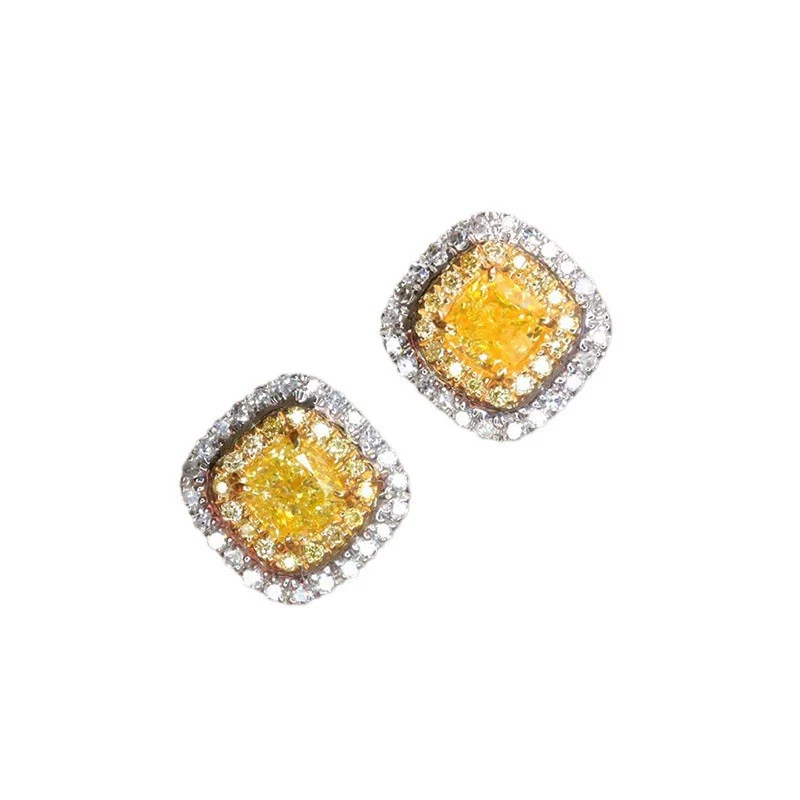 Wholesale Women's Copper Geometric Zircon Inlaid Stud Earrings Fashion Style - Image 5