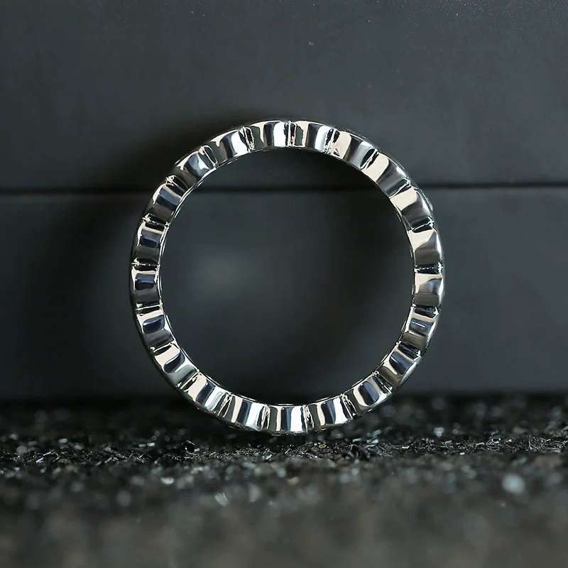 Wholesale Women's Copper Inlaid Zircon Geometric Strip Ring Jewelry - Image 4