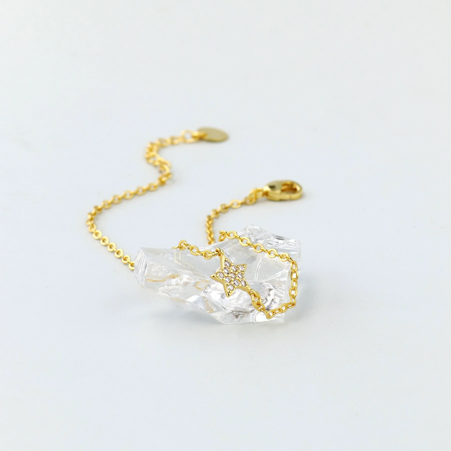 Wholesale Women's Copper Inlaid Zircon Star Bracelet Jewelry Small Fresh And Simple Style - Image 2