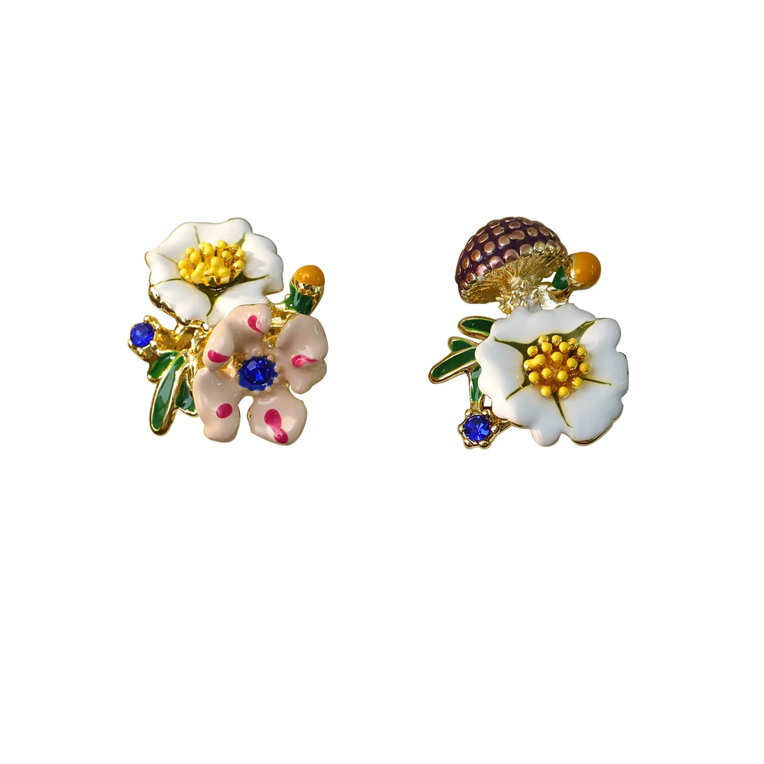 Wholesale Women's Copper Simple Geometric Daisy Flower Earrings With Electroplating - Image 5